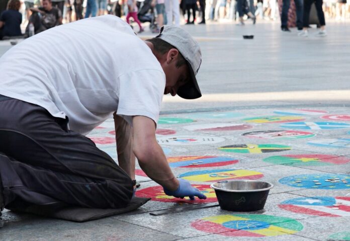 street painting, artist, painting