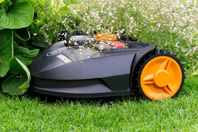 robotic lawnmower, robot, autonomous